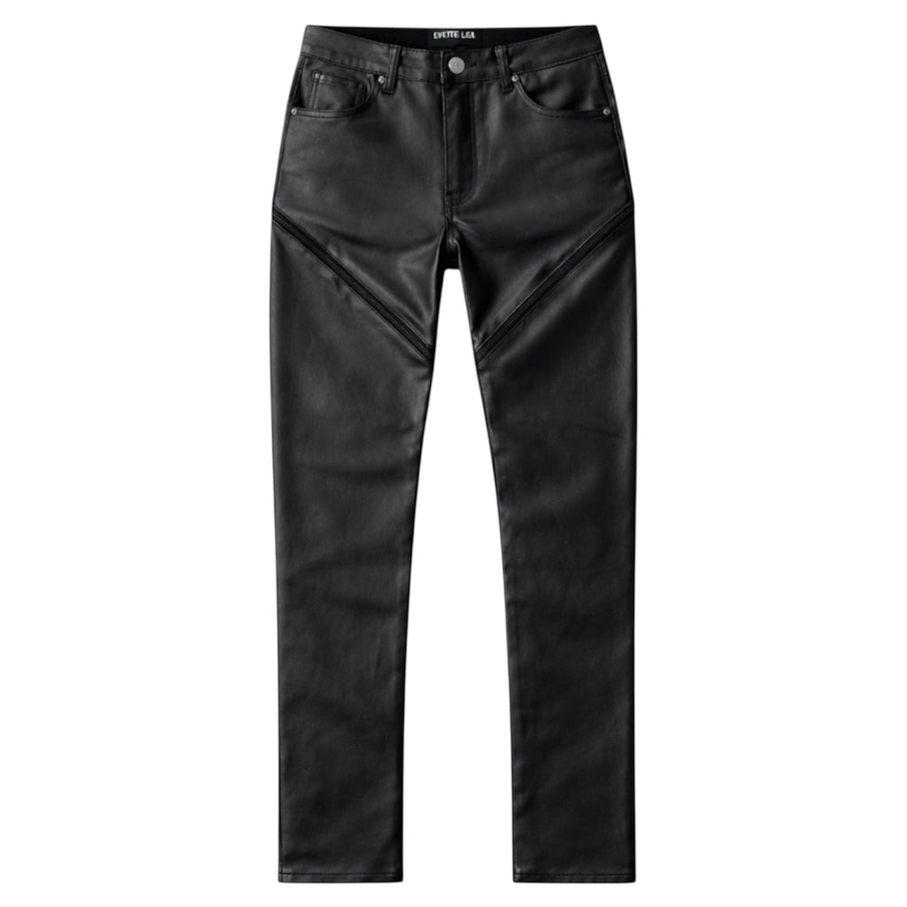 Wax Denim Tapered Jeans